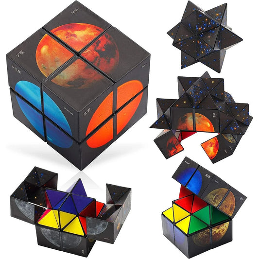 Gifts for 6-7-8-9-10 Year Old Boys Girls Fidget Cube-Games for Kids Girls Age 6-13 Magic-Cube Novelty Toys for 7-14 Year Old Teen Boys Christmas Easter Gifts Stress Relief Travel Game for Kid Adults