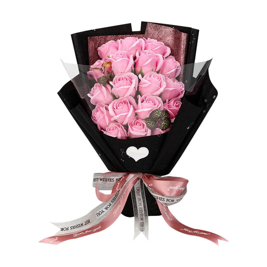 Fresh Flowers Small Bouquet Gift for Valentine's Day Wife Girlfriend Kids Mom Grandma Birthday-Pink